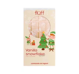 Fluff Chocolate bath bomb Vanilla Snowflakes 160g