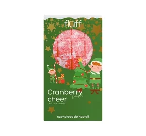 Fluff Chocolate bath bomb Cranberry Cheer 160g