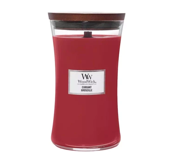 WOODWICK LARGE JAR CANDLE SCENTED CANDLE CURRANT 610G 