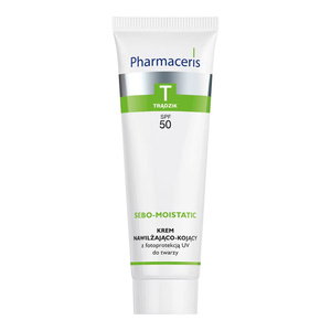 PHARMACERIS T SEBO MOISTATIC SOOTHING MOISTURISING FACE CREAM SPF 50 50ML