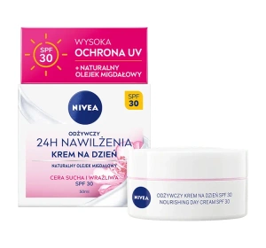 NIVEA 24h Moisture Nourishing Day Cream SPF30 50ml