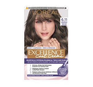 LOREAL EXCELLENCE COOL CREME 6.11 ULTRA ASH DARK BLONDE