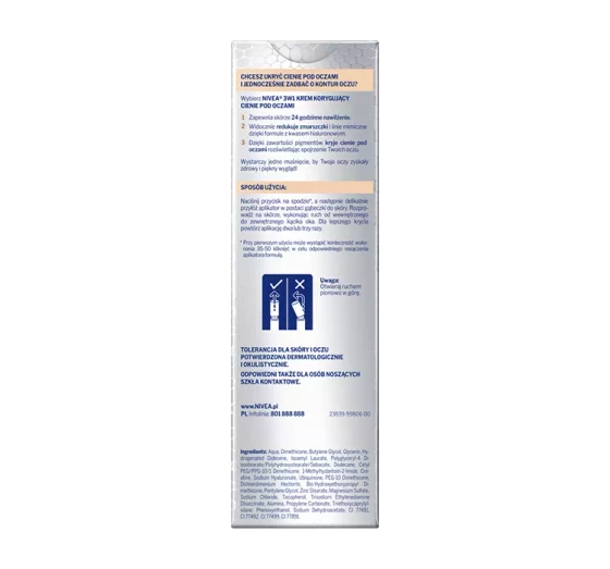 NIVEA CELLULAR HYALURON FILLER 3IN1 EYE CARE CONCEALER 03 DARK 4ML