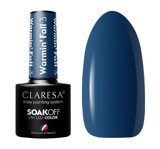CLARESA SOAK OFF HYBRID NAIL POLISH WARMIN' FALL 3 5ML
