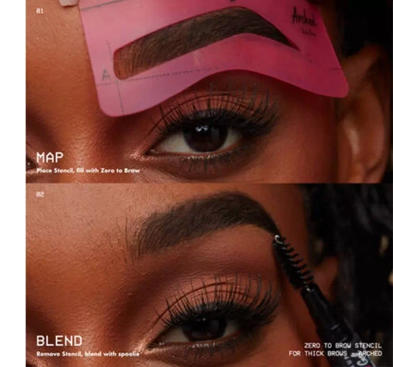 NYX PROFESSIONAL MAKEUP ZERO TO BROW LONG-LASTING BROW GEL 08 BLACK 2ML