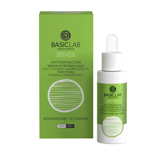 BASICLAB ESTETICUS ANTIOXIDANT COLOUR-CORRECTING SERUM WITH VITAMIN C 15% DAY/NIGHT 30ML