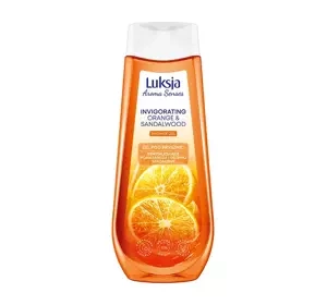 LUXJA AROMA SENSES INVIGORATING ORANGE AND SANDALWOOD SHOWER GEL 500ML