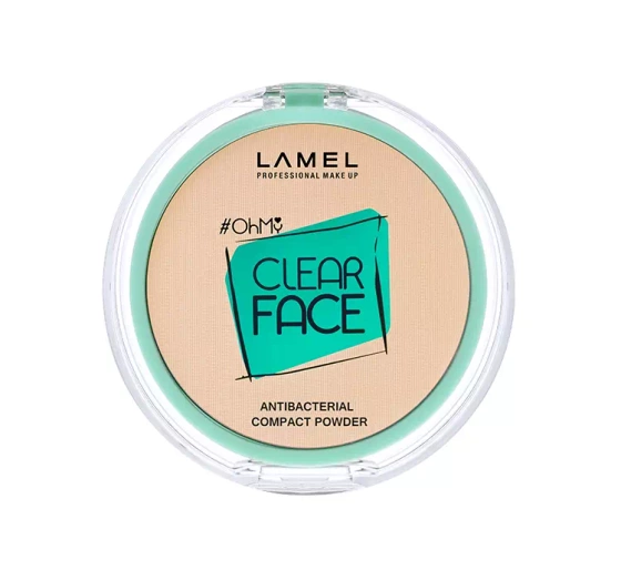 LAMEL CLEAR FACE COMPACT POWDER ANTIBACTERIAL PRESSED POWDER 402 VANILLA 6G