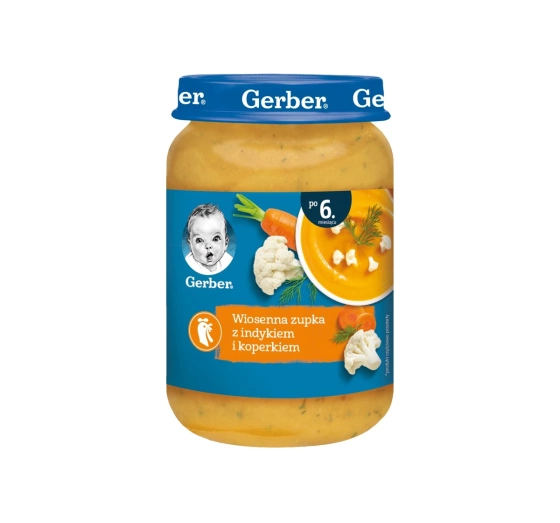 Gerber dinner after 6 months Spring soup with turkey and dill 190g