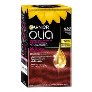 GARNIER OLIA PERMANENT HAIR COLOR NO AMMONIA 6.60 INTENSIVE RED