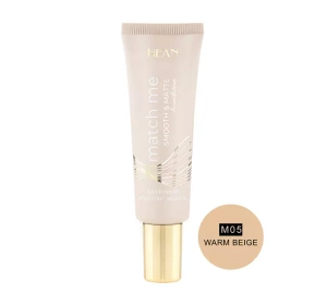 HEAN MATCH ME SMOOTH AND MATTE FACE FOUNDATION M05 WARM BEIGE 25ML