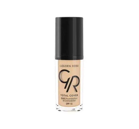 GOLDEN ROSE TOTAL COVER 2IN1 FOUNDATION CONCEALER 01 30ML