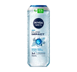 NIVEA MEN Pure Impact 3-in-1 Shower Gel 500ml