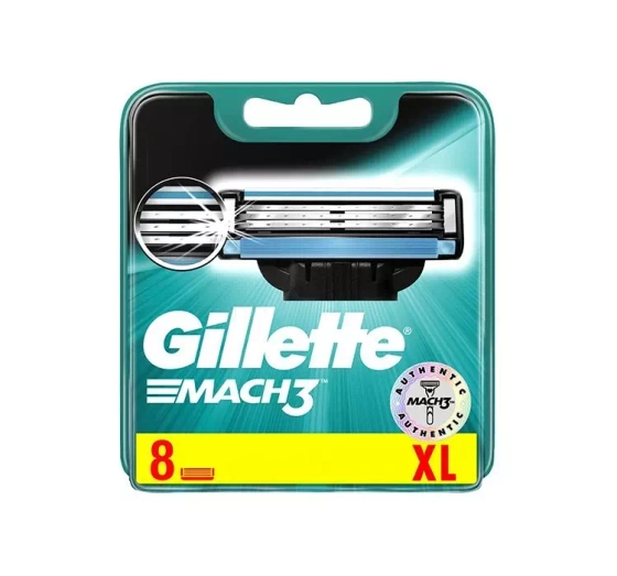 GILLETTE MACH3 BLADE REFIILLS 8 PCS