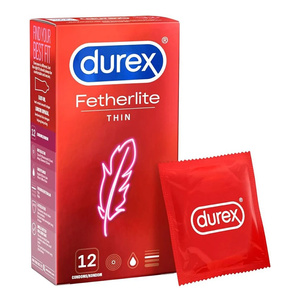 Durex Fetherlite Thin Condoms Pack of 12
