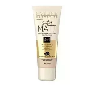 EVELINE SATIN MATT MATTIFYING FOUNDATION 101 IVORY 30ML