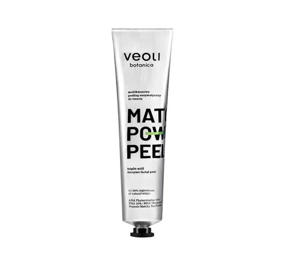 VEOLI BOTANICA MATCHA POWER PEEL MULTI-ACID ENZYMATIC FACE PEELING 75ML