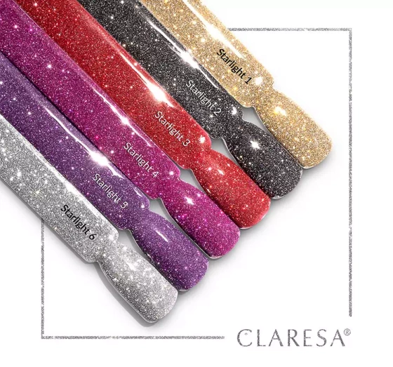 CLARESA SOAK OFF HYBRID NAIL POLISH STARLIGHT 4 5G