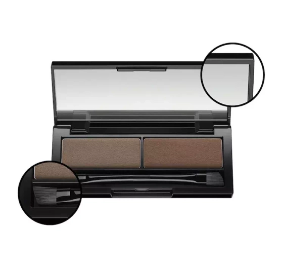 MAX FACTOR REAL BROW DUO KIT EYEBROW PALETTE 002 MEDIUM 3.3G