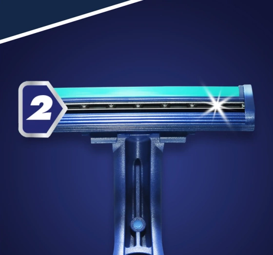 Gillette Blue II Plus Disposable Razors for Men 2 pcs