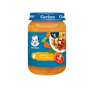 Gerber dinner after 8 months Spaghetti with chicken 190g