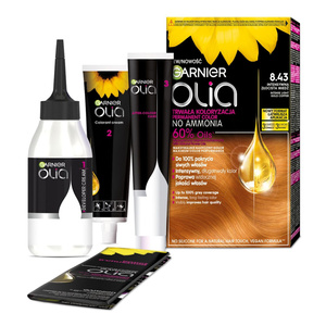 Garnier Olia permanent hair color no ammonia 8.43 Intense Golden Copper