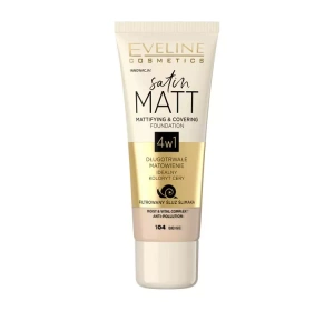 EVELINE SATIN MATT MATTIFYING FOUNDATION 104 BEIGE 30ML