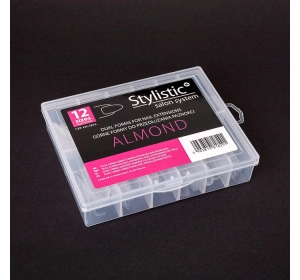 Stylistic Dual Form Almond Nail Forms for Extensions 120 pcs