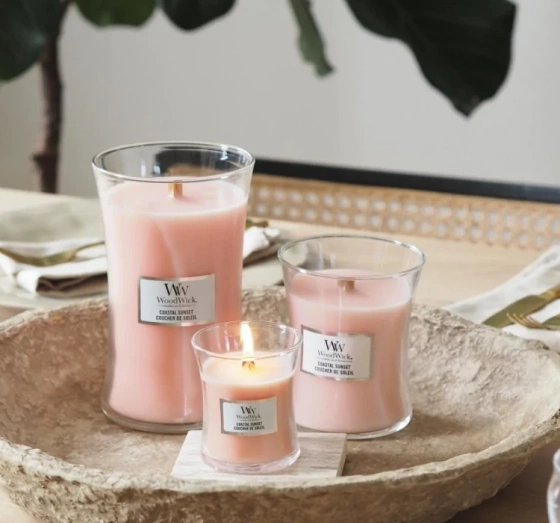 Click on photo to zoom it WOODWICK LARGE JAR CANDLE SCENTED CANDLE COASTAL SUNSET 610G