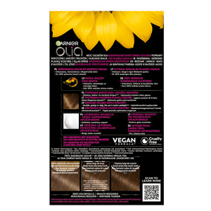 GARNIER OLIA PERMANENT HAIR COLOR NO AMMONIA 6.0 LIGHT BROWN