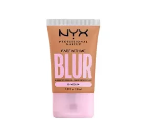 NYX PROFESSIONAL BARE WITH ME BLUR TINT FOUNDATION ILLUMINATING FOUNDATION 10 MEDIUM 30ML