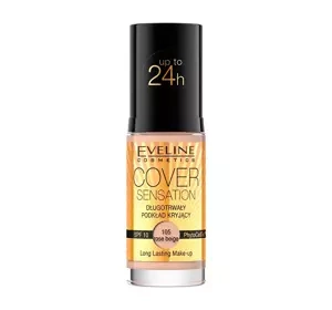 EVELINE COVER SENSATION LONG-LASTING FOUNDATION 105 ROSE BEIGE 30ML