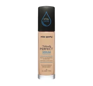 MISS SPORTY NATURALLY PERFECT SERUM FACE FOUNDATION 25 30ML