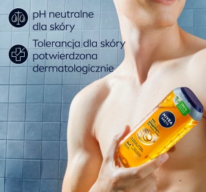 NIVEA MEN Active Energy Energising 3-in-1 Shower Gel 500ml