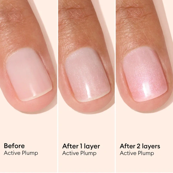 Manucurist Active Plump Collagen Nail Care Polish Pink Glazed 15ml