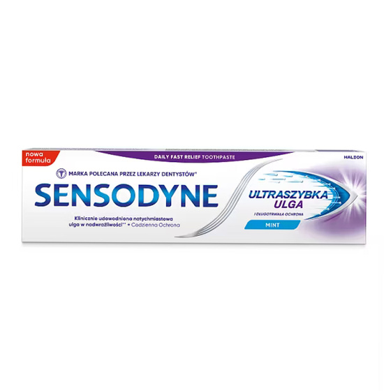 Click on photo to zoom it SENSODYNE RAPID RELIEF TOOTHPASTE ULTRA-RAPID RELIEF HYPERSENSITIVE TEETH 75 ML