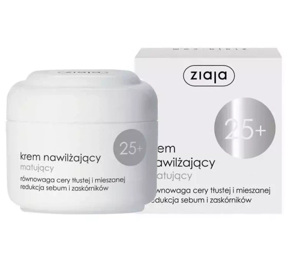 ZIAJA MOISTURIZING CREAM 25+ MATTIFYING AGAINST IMPERFECTIONS