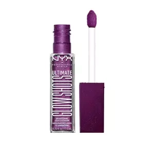 NYX PROFESSIONAL MAKEUP GLOW SHOTS BRIGHTENING LIQUID EYESHADOW 20 FEELIN GRAPE 7.5ML
