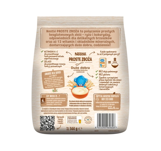 Nestle Proste Cereals rice and corn porridge Apricot 144g