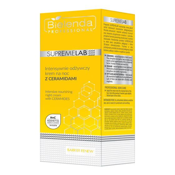 BIELENDA PROFESSIONAL BARRIER RENEW INTENSELY NOURISHING FACE CREAM WITH CERAMIDES FOR NIGHT 50ML