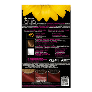 GARNIER OLIA PERMANENT HAIR COLOR NO AMMONIA 6.60 INTENSIVE RED