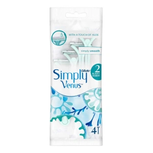 GILLETTE SIMPLY VENUS DISPOSABLE RAZOR FOR WOMEN 4 PCS