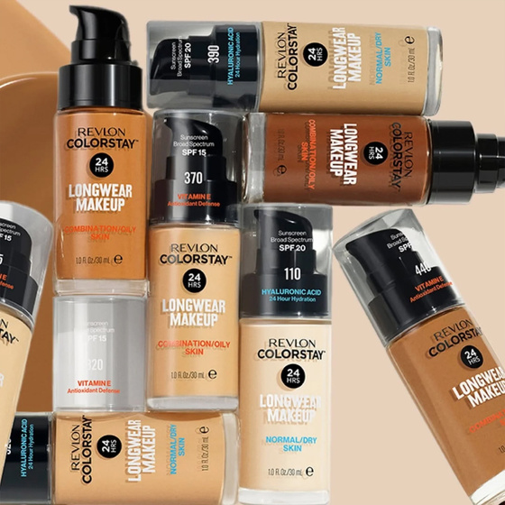 Click on photo to zoom it REVLON COLORSTAY FOUNDATION WITH VITAMIN E FOR OILY SKIN 180 SAND BEIGE 30ML