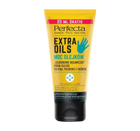 PERFECTA EXTRA OILS POWER OF OILS CREAM FOR DRY HANDS "SILICONE GLOVES" 80ML