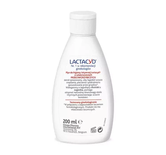 LACTACYD ANTIFUNGAL GYNECOLOGICAL LIQUID FOR INTIMATE HYGIENE 200ML