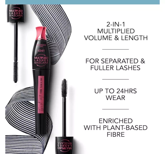 BOURJOIS TWIST UP THE VOLUME 24HR MASCARA 23 BLACK 8ML