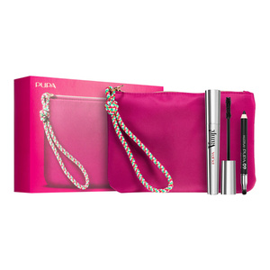 Pupa Vamp! Mascara Set: 9 ml + Multiplay Eyeliner 0.8 g + Cosmetic Pouch