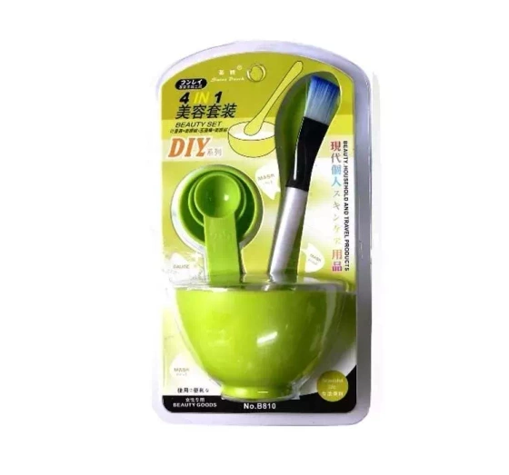 SET SPATULA BOWL BRUSH 3 MEASURING CUPS FOR FACE MASKS AND CLAYS