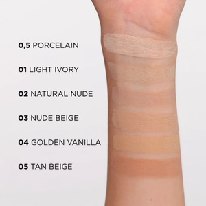 Eveline Cosmetics Better Than Perfect Stay in Place long-wear setting foundation 0.5 Porcelain 30 ml