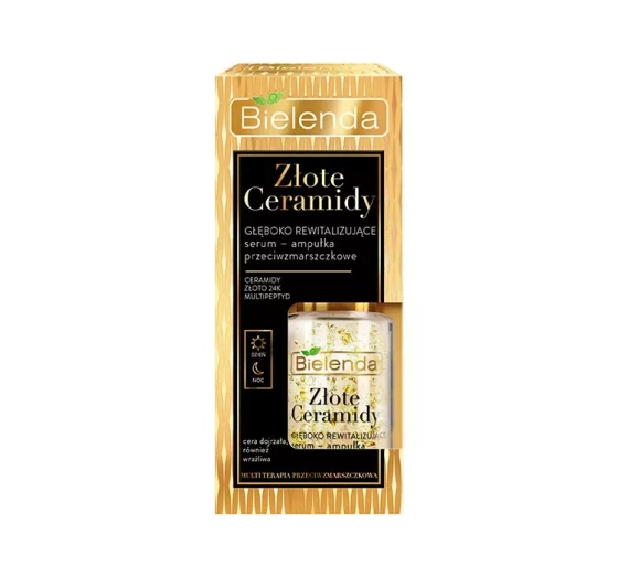 BIELENDA GOLDEN CERAMIDES DEEPLY REVITALIZING SERUM – ANTI-WRINKLE AMPOULE FOR DAY/NIGHT 15ML